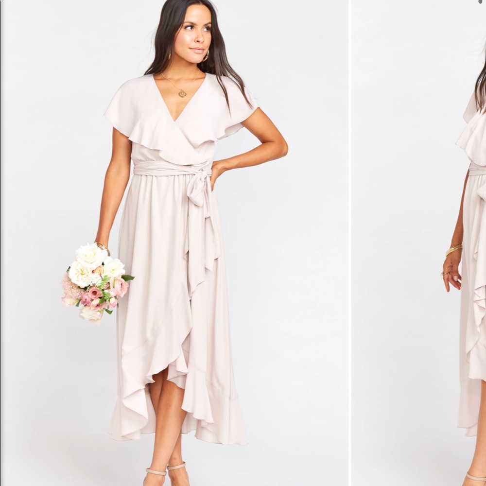 Jess Ruffle Midi Dress ~ Show Me the Ring Crisp,
XXS - show me your mumu